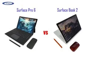 so sánh surface pro 6 và surface book 2